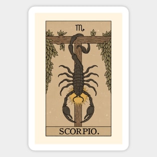 Scorpio Tarot Card Magnet